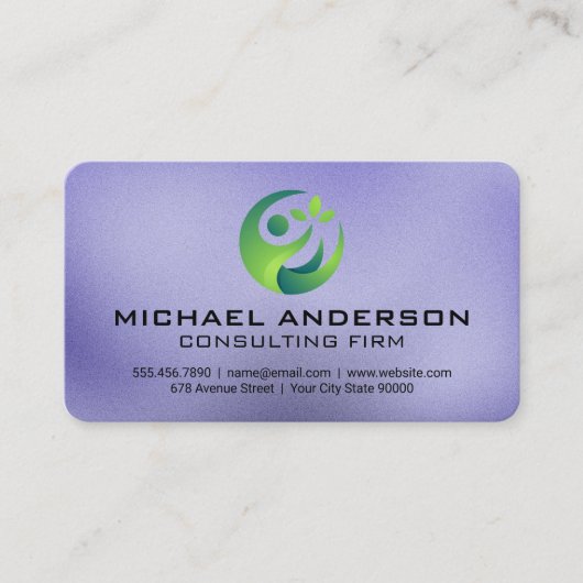 Consulting Corp Logo | Groen  Visitekaartje (Voorkant)