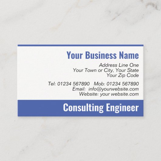 Consulting Engineer QR Code Visitekaartje (Voorkant)