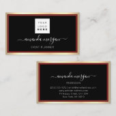 Consulting Investeringen Blogger Influencer Gold V Visitekaartje (Voorkant / Achterkant)