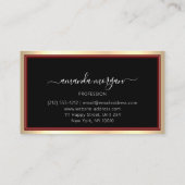 Consulting Investeringen Blogger Influencer Gold V Visitekaartje (Achterkant)