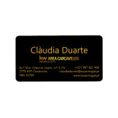 Consulting Logo God Black Minimale RSVP Etiket (Voorkant)