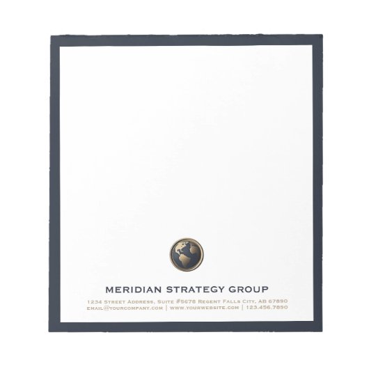 Consulting Logo Professioneel Notitieblok (Voorkant)