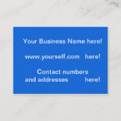 Consulting visitekaartjes (Achterkant)