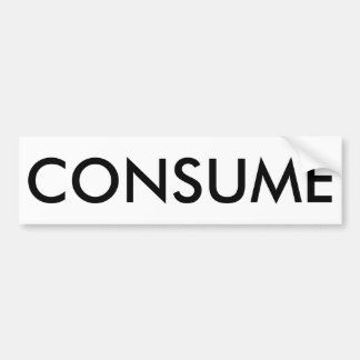 CONSUME Bumpersticker