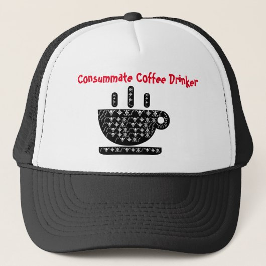 Consumeer koffie drinker trucker pet (Voorkant)