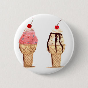 Consumenten van consumptie-ijs ronde button 5,7 cm