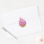 Consumptie Cone Confetti Sweets Ronde Sticker (Envelop)