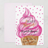 Consumptie-ijs Kone Confetti Sweets Baby shower Kaart (Voorkant / Achterkant)