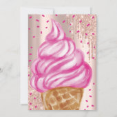 Consumptie-ijs Kone Confetti Sweets Baby shower Kaart (Achterkant)