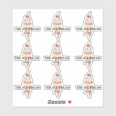 Consumptie-ijs Logo-stickers Sticker (Vel)