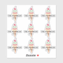 Consumptie-ijs Logo-stickers