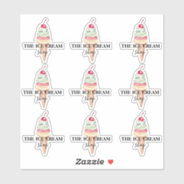 Consumptie-ijs Logo-stickers Sticker