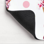 Consumptie-ijs met aardbeien en braambessen muismat (Hoek)