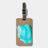 Consumptie-ijs met wafelmacro bagagelabel (Voorkant verticaal)