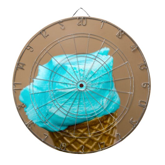 Consumptie-ijs met wafelmacro dartbord (Voorkant)