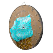 Consumptie-ijs met wafelmacro dartbord (Voorkant Rechts)