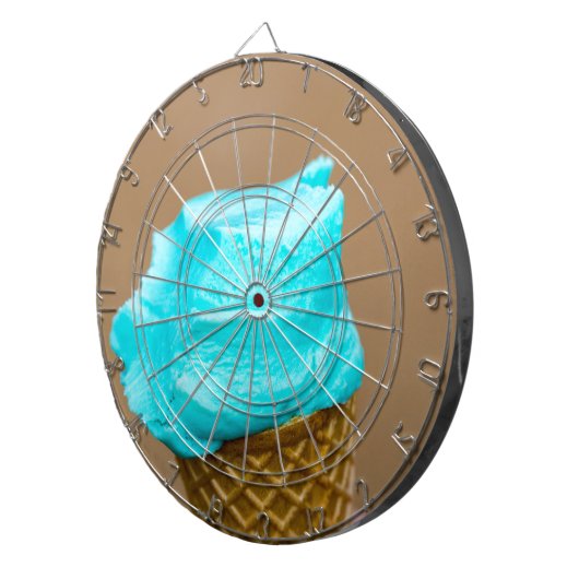 Consumptie-ijs met wafelmacro dartbord (Voorkant Rechts)