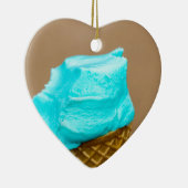 Consumptie-ijs met wafelmacro keramisch ornament (Rechts)