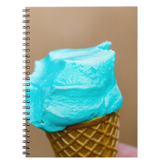 Consumptie-ijs met wafelmacro notitieboek (Voorkant)