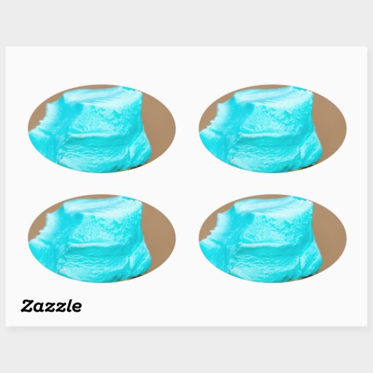 Consumptie-ijs met wafelmacro ovale sticker (Vel)