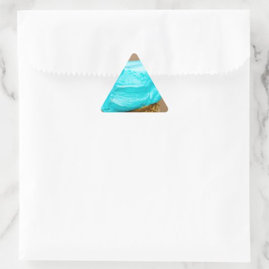 Consumptie-ijs met wafelmacro sticker (Tas)