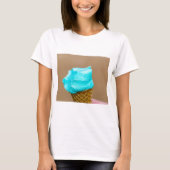 Consumptie-ijs met wafelmacro t-shirt (Voorkant)