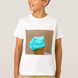 Consumptie-ijs met wafelmacro t-shirt