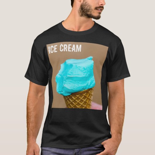 Consumptie-ijs met wafelmacro t-shirt (Voorkant)