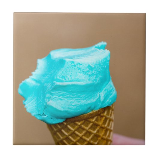 Consumptie-ijs met wafelmacro tegeltje (Voorkant)