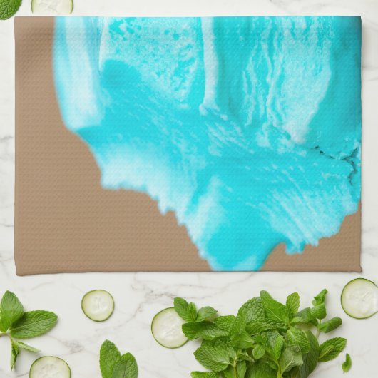 Consumptie-ijs met wafelmacro theedoek (Gevouwen)