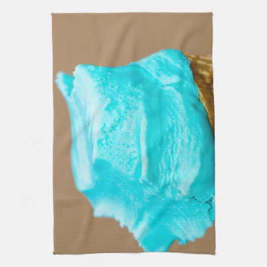 Consumptie-ijs met wafelmacro theedoek (Verticaal)