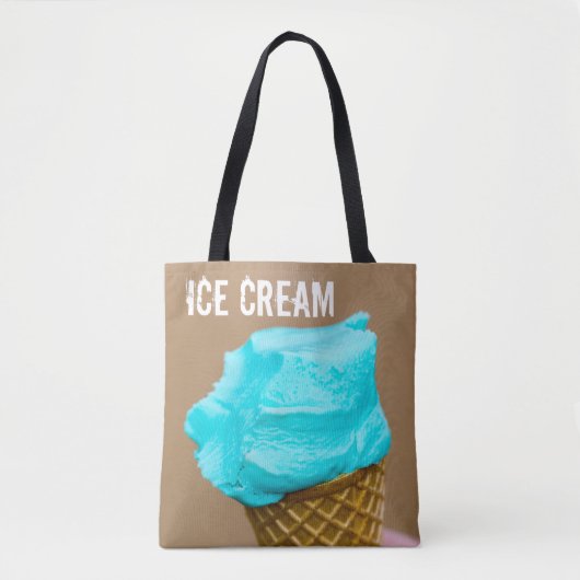 Consumptie-ijs met wafelmacro tote bag (Voorkant)