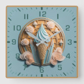 Consumptie Vierkante Klok (Voorkant)