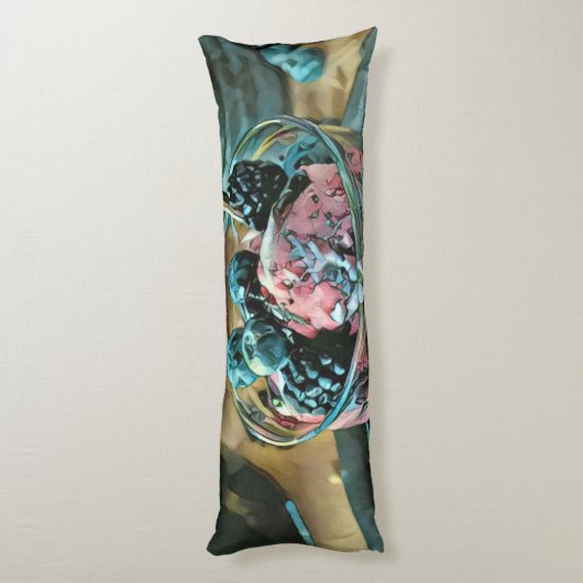 Consumptiegroomcake met bessen lichaamskussen (Achterkant (Verticaal))