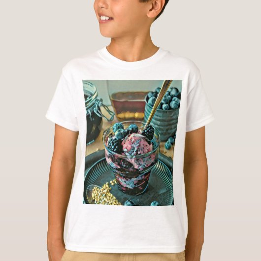Consumptiegroomcake met bessen t-shirt (Voorkant)