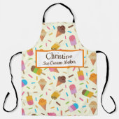 Consumptienaam Ice crème Schort (Voorkant)