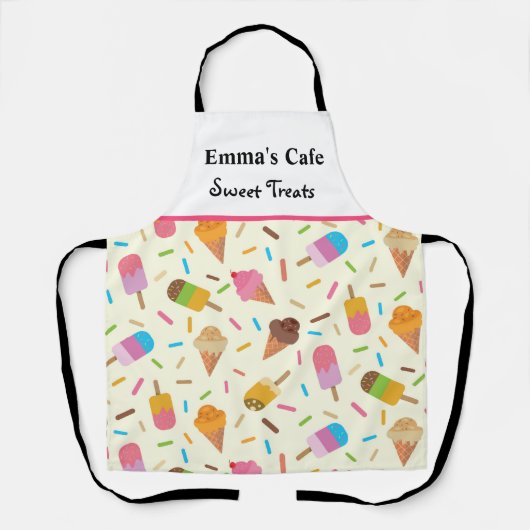 Consumptienaam Ice crème Schort (Voorkant)