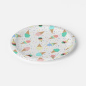 Consumptietaart en sproinkles papieren bordje (Gekanteld)