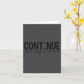 Cont;nue Semicolon Mental Health Awareness Insrati Kaart (Gele Bloem)