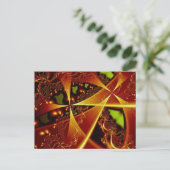 Contact Fractal Art Briefkaart (Staand voorkant)