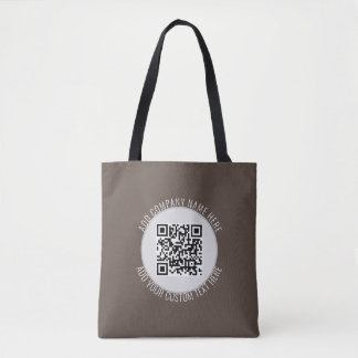 Contact Gratis Cafe Modern Contactloos Scan me QR Tote Bag