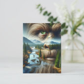 Contact houden met Sasquatch Briefkaart (Staand voorkant)