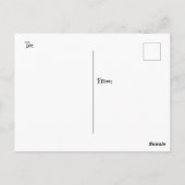 Contact houden | Turquoise golven Briefkaart (Achterkant)