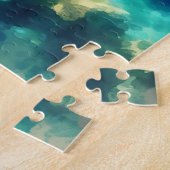 Contact houden | Zee schildpad zwemmen Legpuzzel (Zijkant)