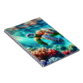 Contact houden | Zee schildpad zwemmen Notitieboek (Rechterzijde)