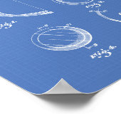 Contact Lens 1950 Patent Art Blueprint Poster (Hoek)