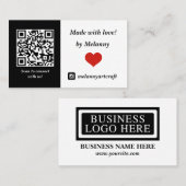 Contact met ons bedrijf visitekaartje (Voorkant / Achterkant)