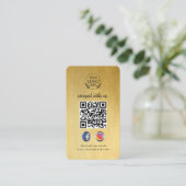 Contact met ons opnemen | Aangepaste QR-code voor  Visitekaartje (Staand voorkant)