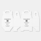 Contact met ons opnemen QR-code scannen Website to Bedankdoosjes (Ongevouwen)