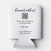 Contact met ons opnemen QR-code scannen Website to Blikjeskoeler (Achterkant)